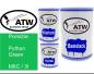 Preview: Porsche, Python Green, M6C / 3I: 500ml Lackdose + 500ml Klarlack + 250ml Härter - Set, von ATW Autoteile West.